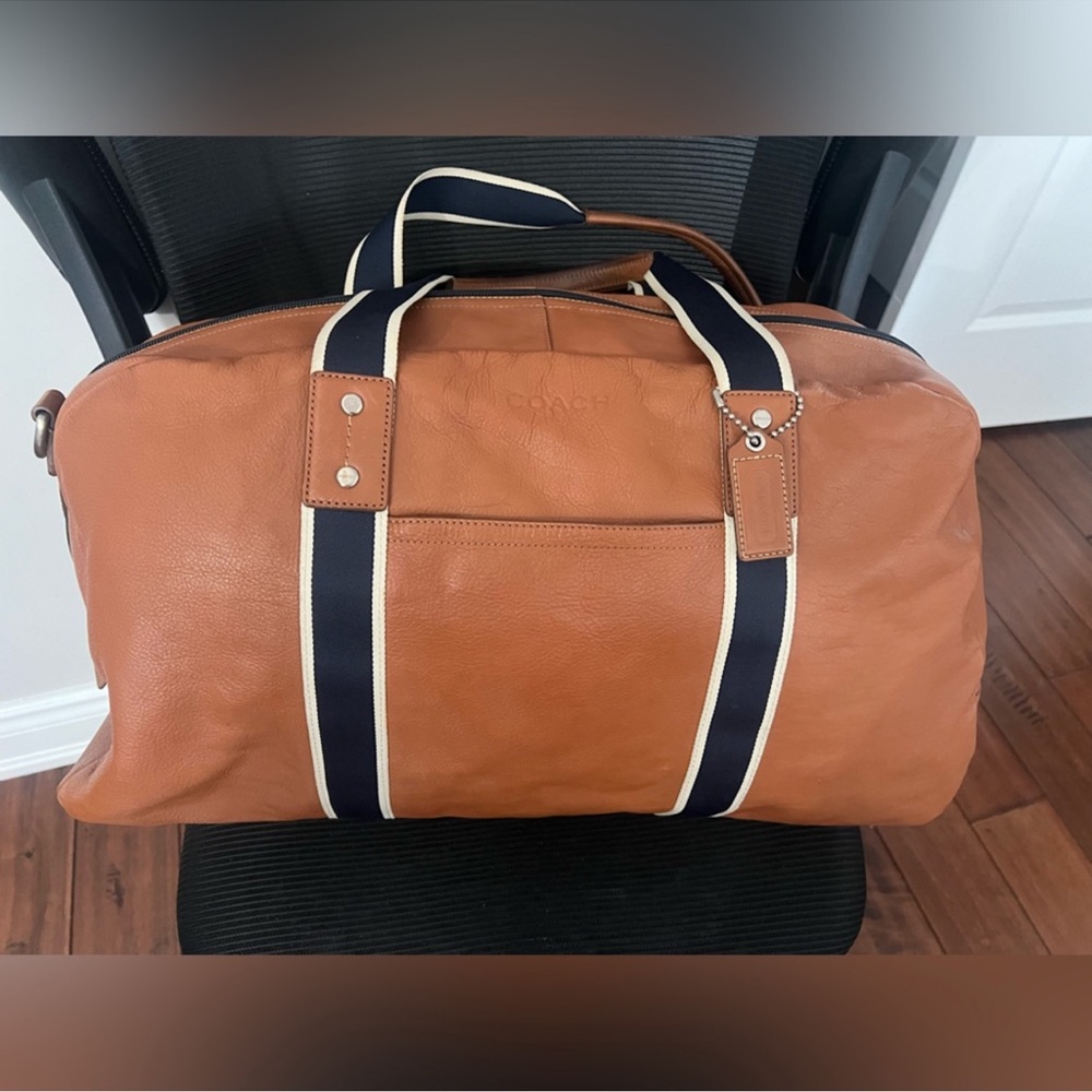 Coach Brown Leather Duffel Bag